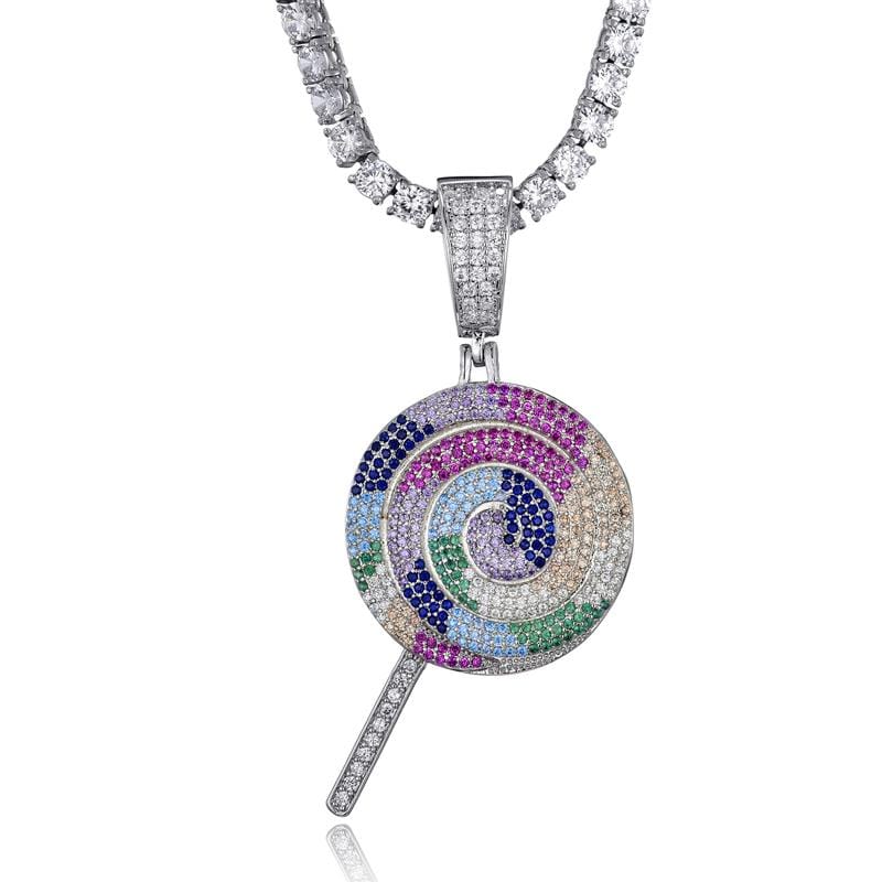 Iced Out Lollipop Pendant