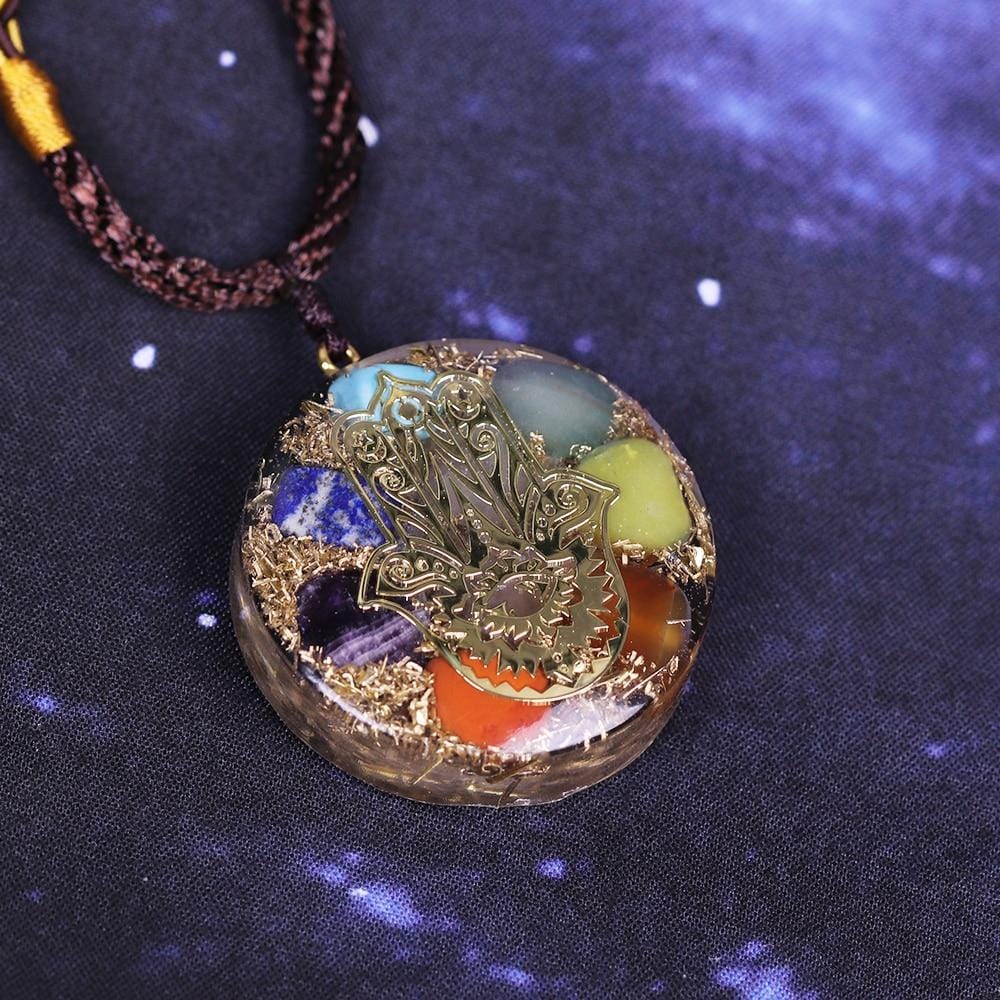 7 Chakra Orgonite Pendant